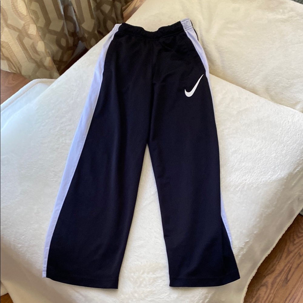 Nike Black and White Sweatpants with Athletic Style
